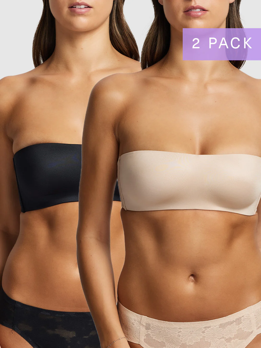 2-pack Attitude Strapless Bra - AT016