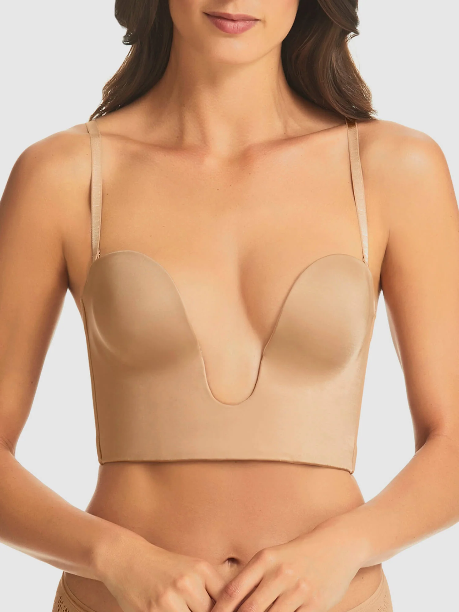 Refined Strapless Plunge Bustier - RL029A - Image 4